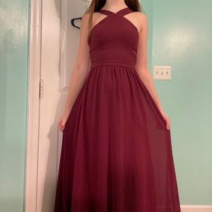 💜2/$30 Burgundy prom dress